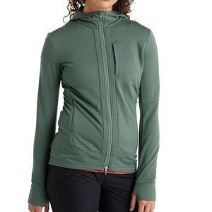 NWT Icebreaker Women's Merino Quantum III Long Sleeve Zip Hoodie